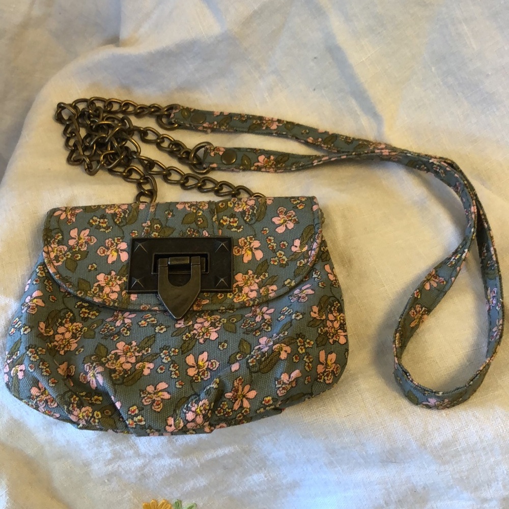 Grunge Y2K floral mini bag